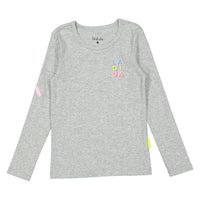 Ladida WKND Heather Grey Logo Tee