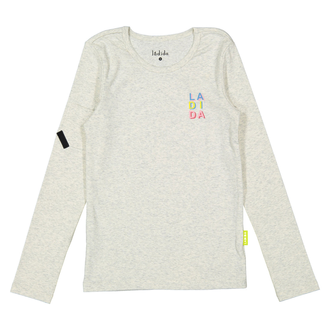 Ladida WKND Heathered Oatmeal Logo Tee