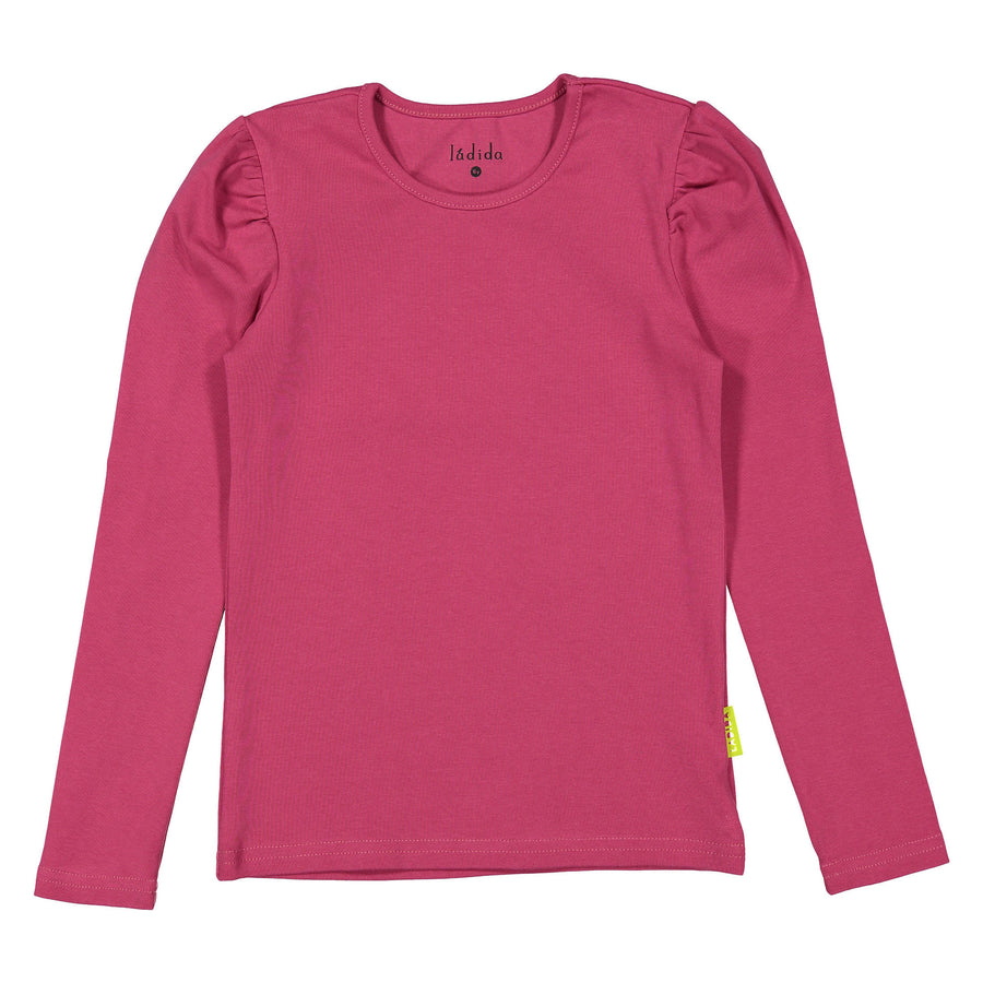 Ladida WKND Rasberry Puff Sleeve Tee