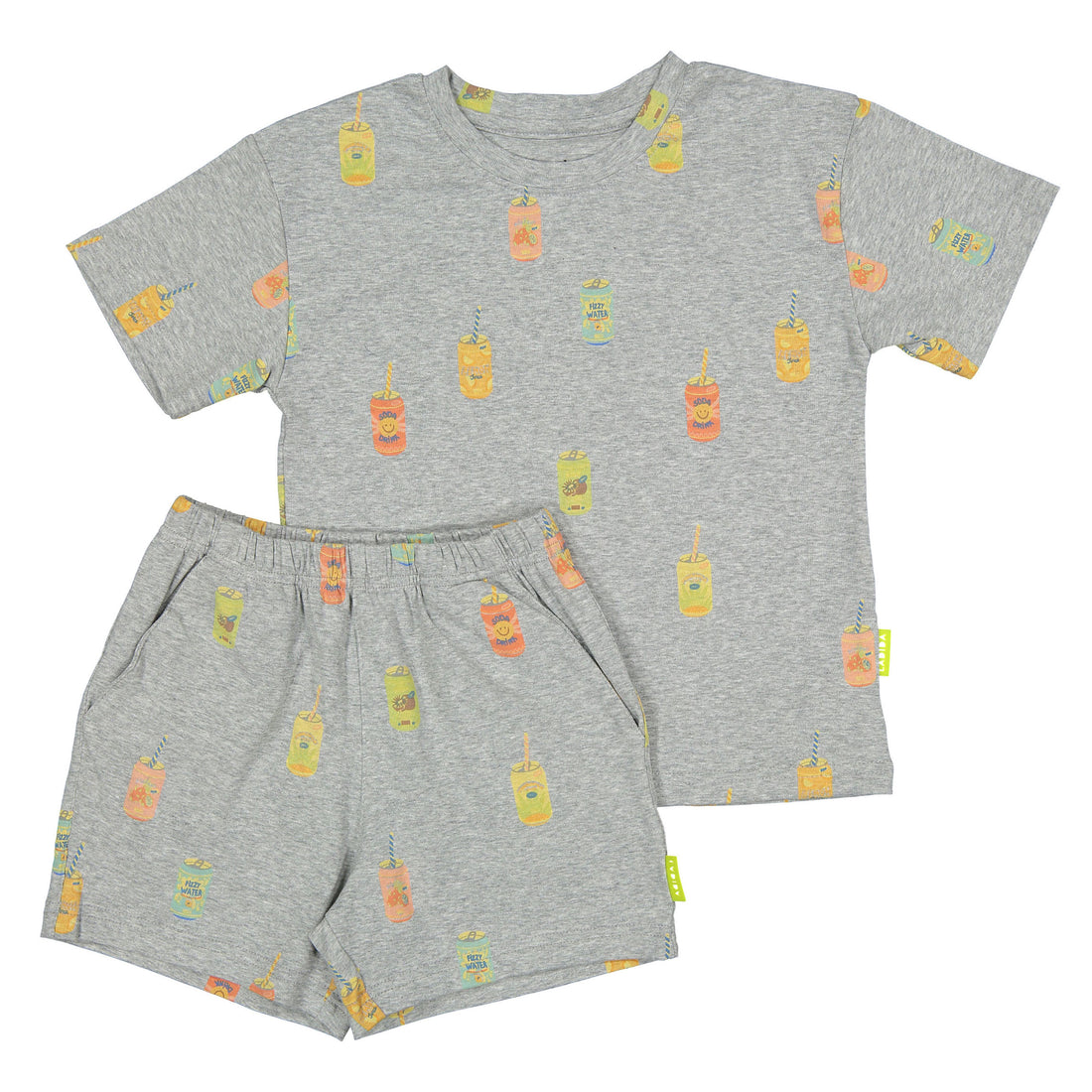 Ladida WKND Heather Grey Soda Printed Set