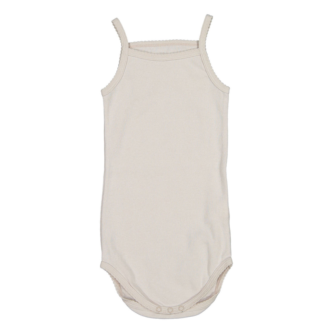 Bene Bene Pale Pink Baby Organic Scallop Spaghetti Bodysuit
