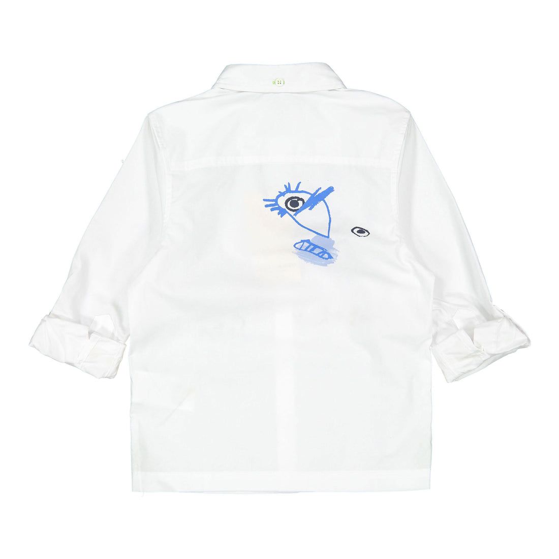 Scotch Shrunk White Placed Artwork Shirt