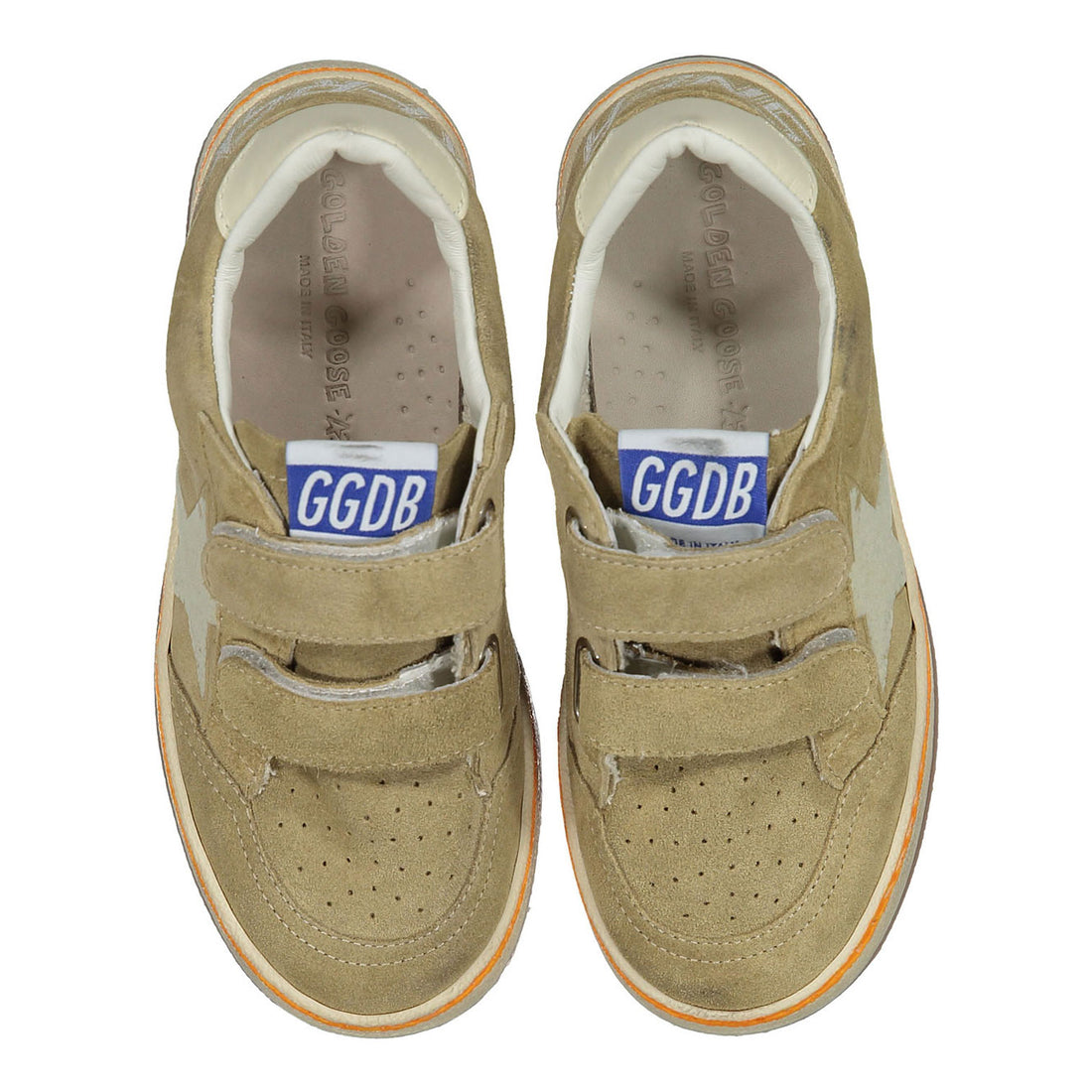 Golden Goose Sand/Cream/White Ballstar Strap Sneaker