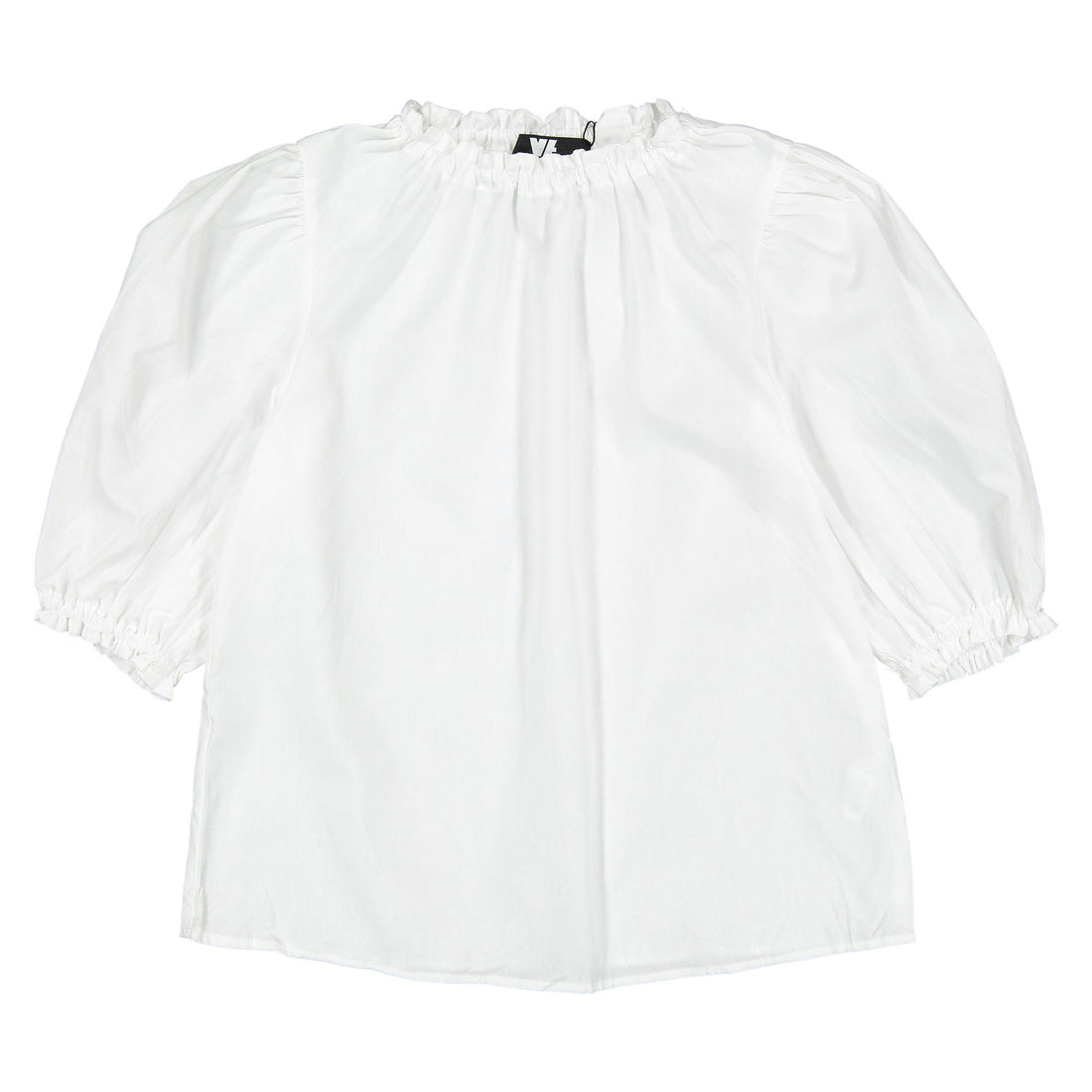 Venera Arapu White Flowy Ring Blouse