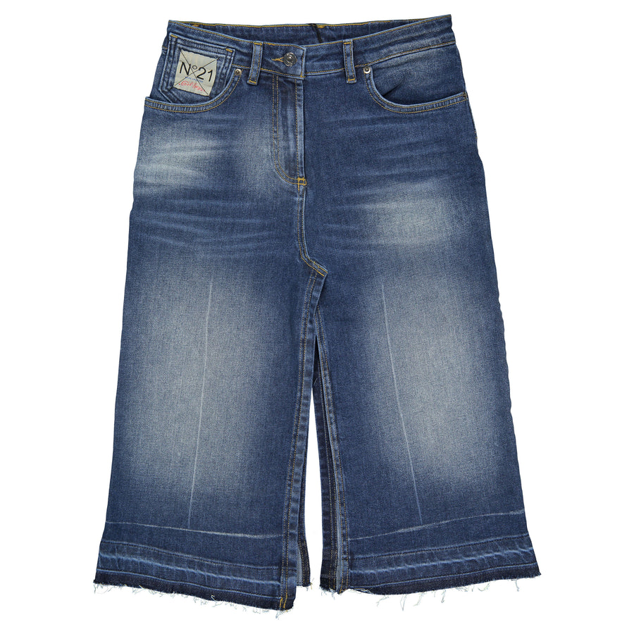 N21 Denim Logo Skirt