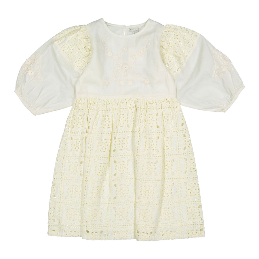 Bebe Organic Pearl Dream Amara 3/4 Sleeve Dress
