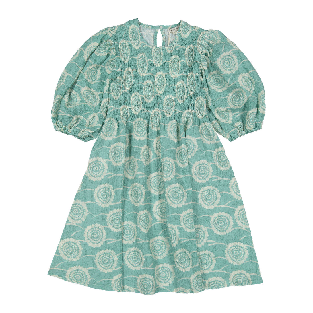 Bebe Organic Fleurine Lagoon 3/4 Sleeves Dress