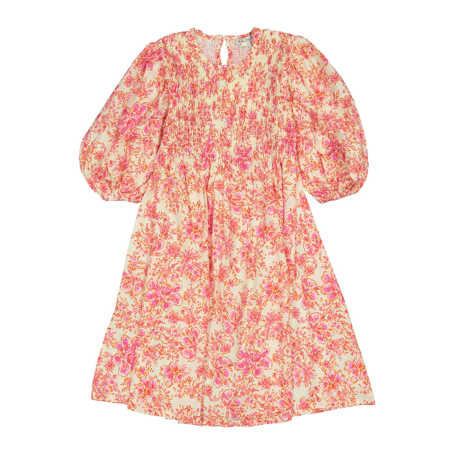 Bebe Organic Bloom Fleurine 3/4 Sleeves Dress