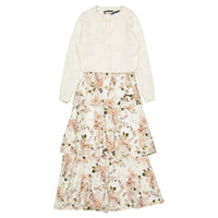 ROWE Mauve Floral Ruffle Set