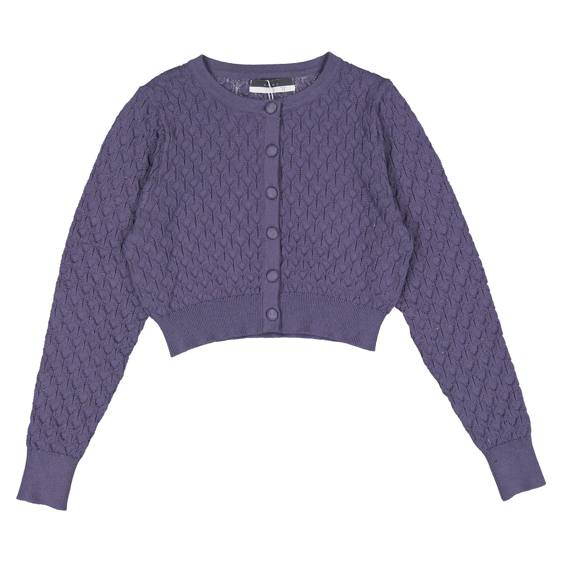 ROWE Periwinkle Cable Knit Cardigan