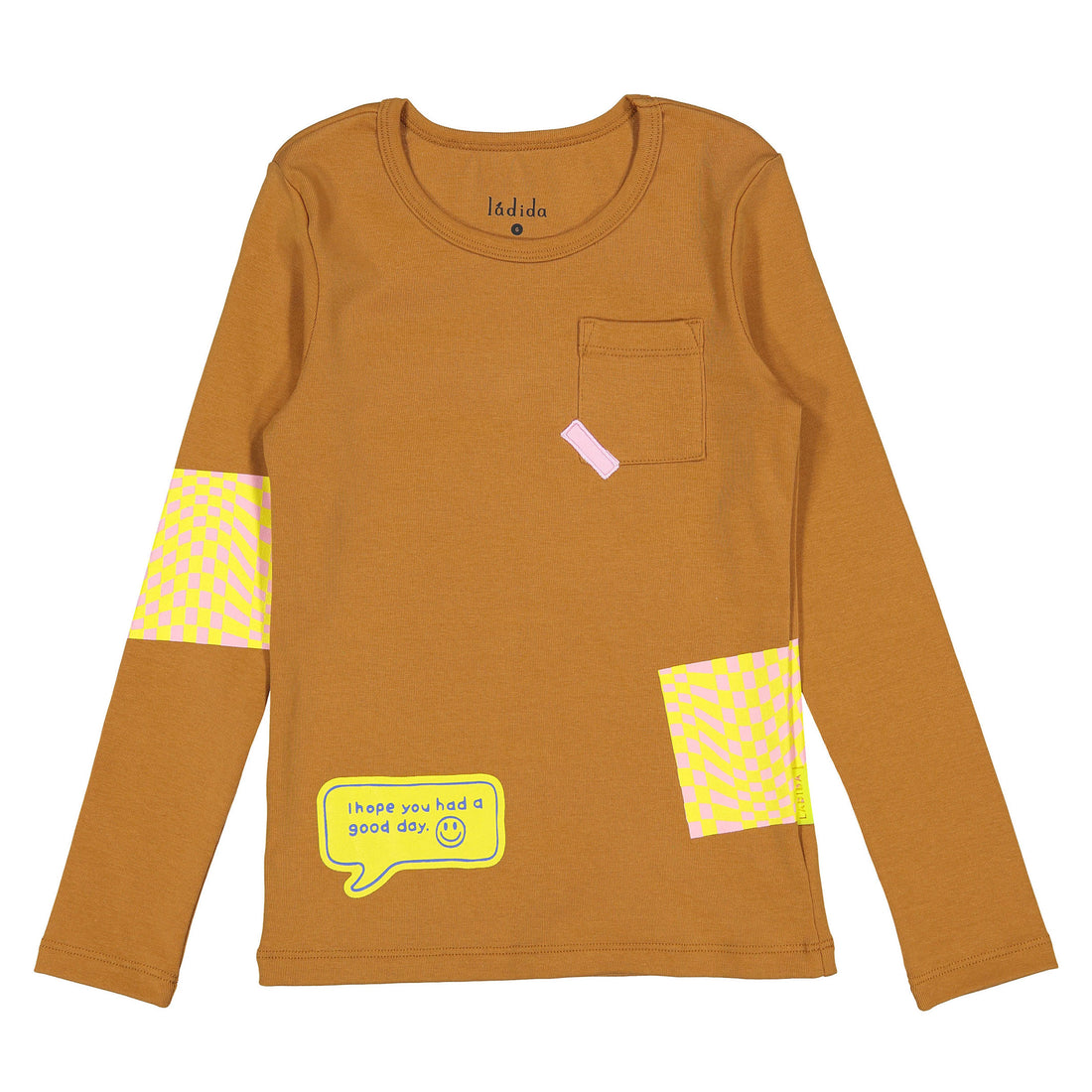 Ladida WKND Brown Patch Tee
