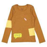Ladida WKND Brown Patch Tee