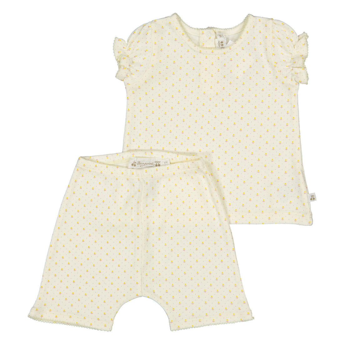 Bonpoint White Emani Baby Set