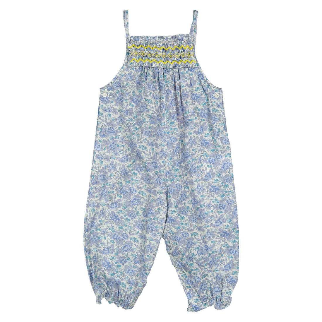 Bonpoint Sky Blue Smockee Lilisy Baby Overalls