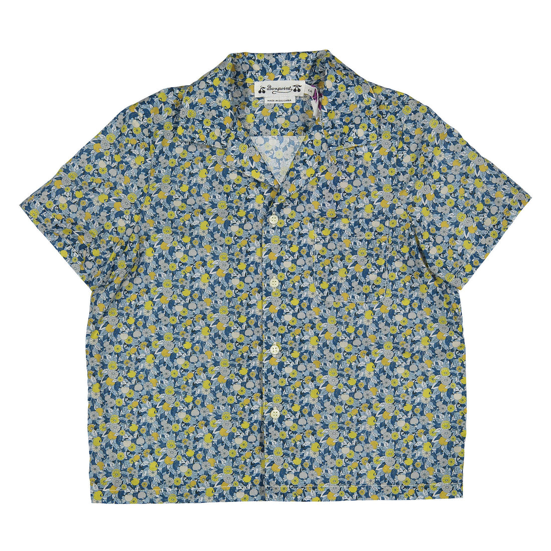 Bonpoint Yellow Floral Steve Shirt