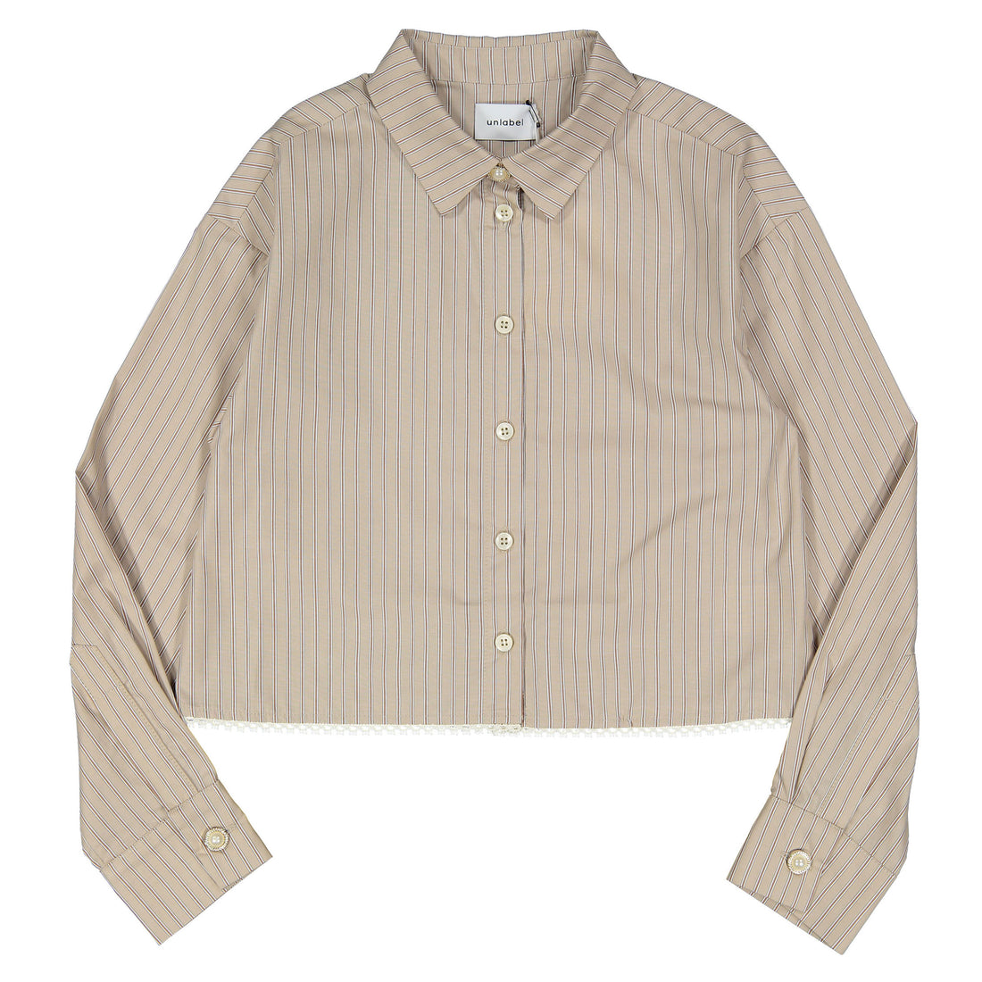 Unlabel Dark Sand Stripes Whisper Shirt