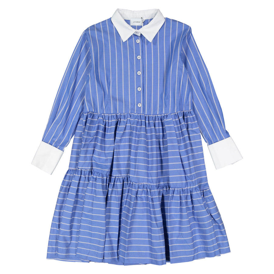 Unlabel Dark Blue Stripes East Dress