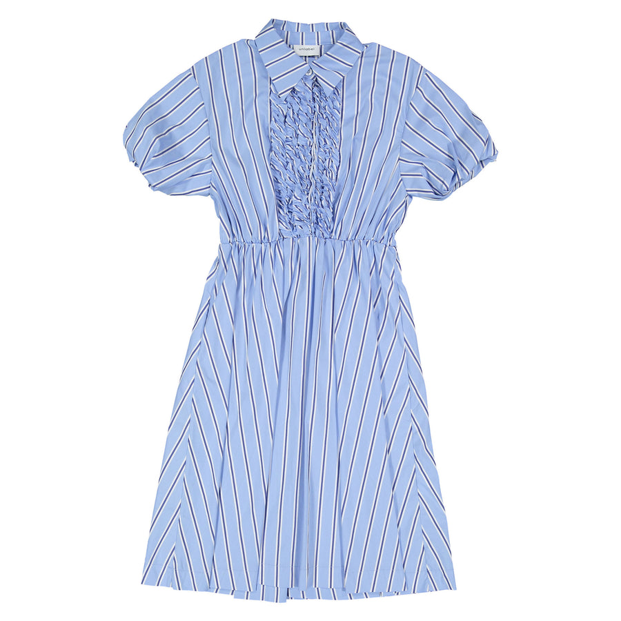 Unlabel Sky Blue Stripes Arch Dress