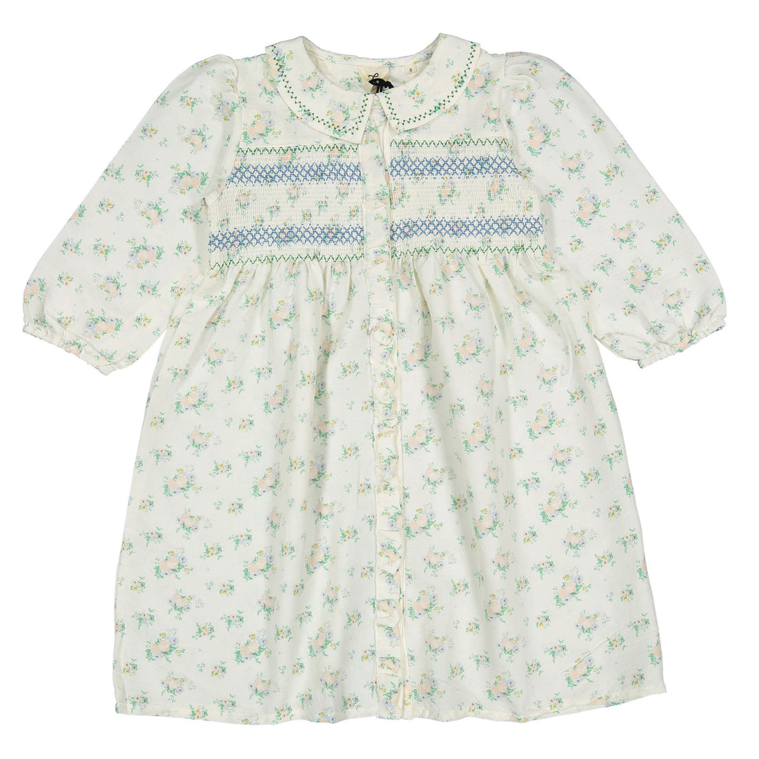 L by Ladida Floral Smocked Puff Sleeve Dress