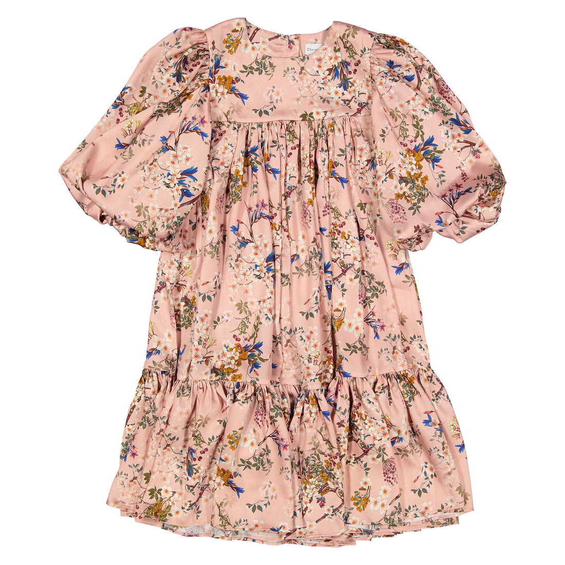 Christina Rohde Mauve Floral Flowy Dress