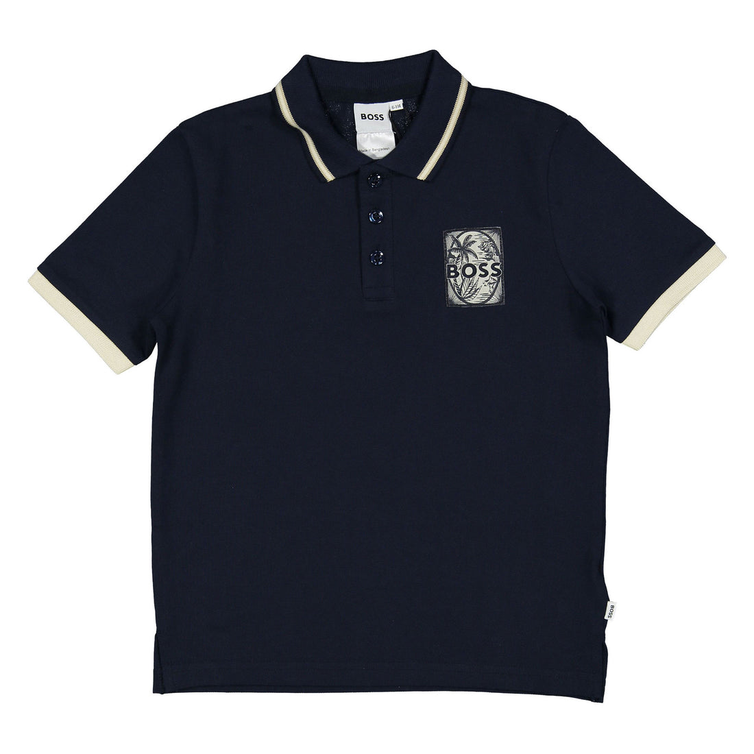 Hugo Boss Navy Short Sleeve Polo