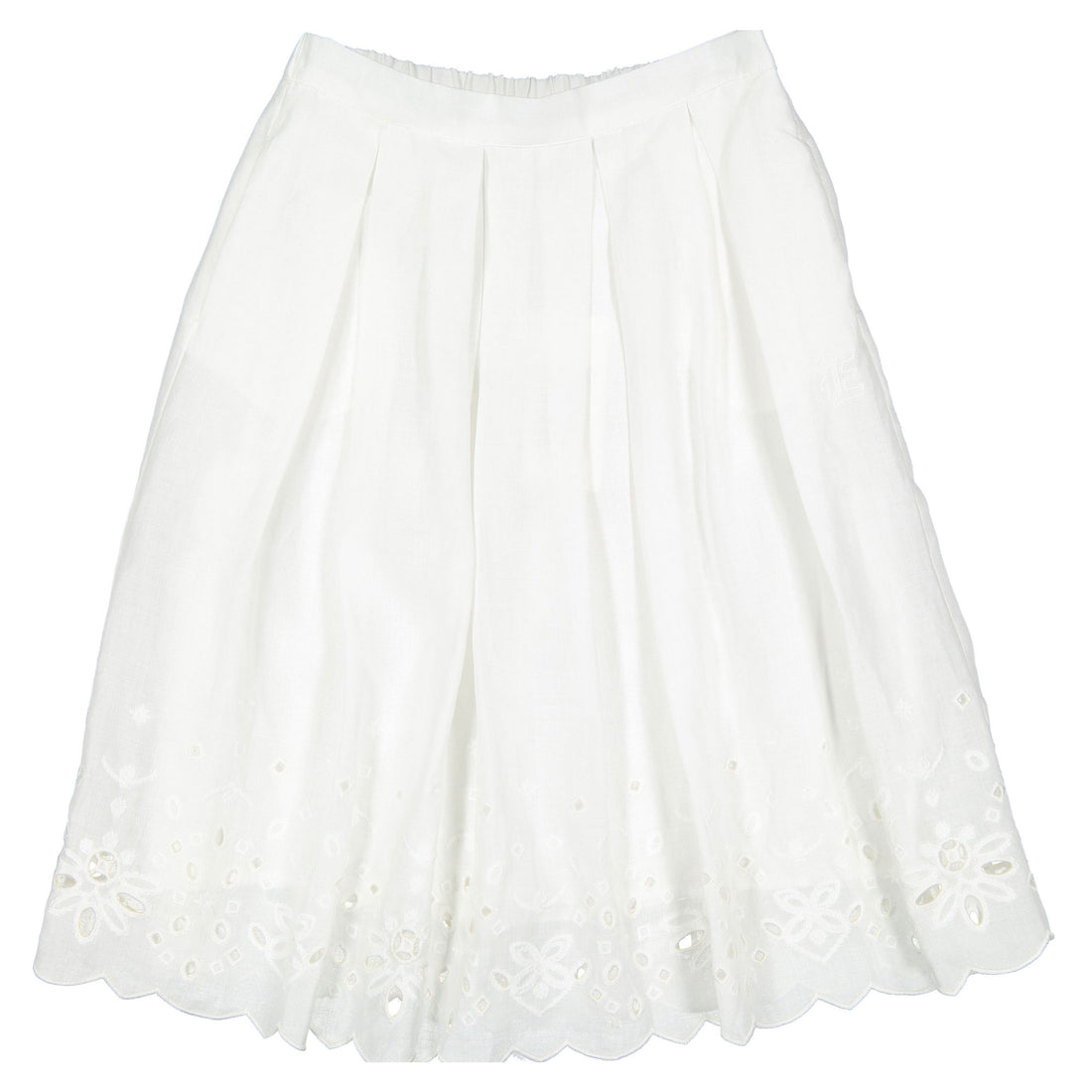 Ermanno Scervino White San Gallo Skirt