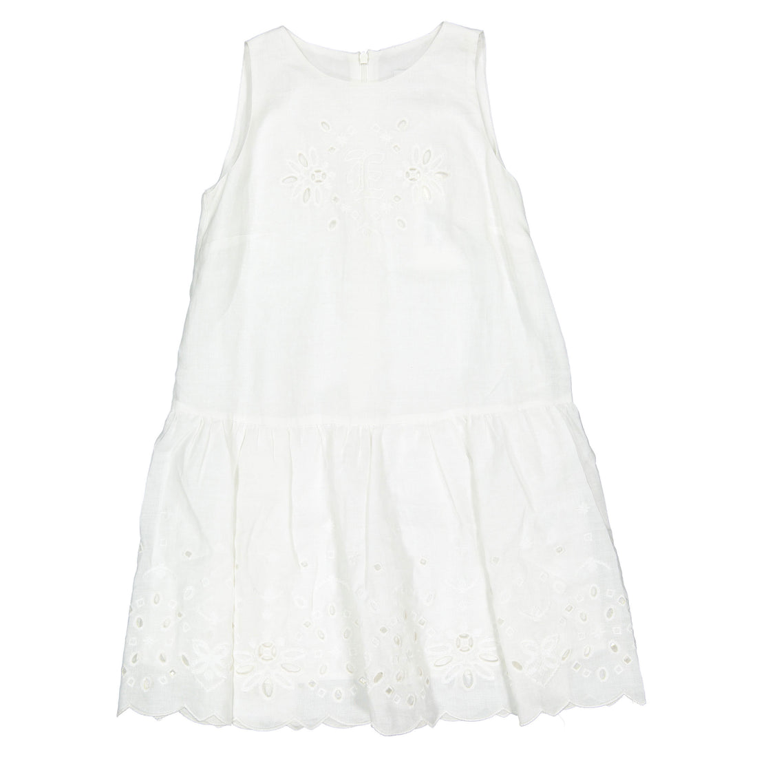 Ermanno Scervino White San Gallo Dress