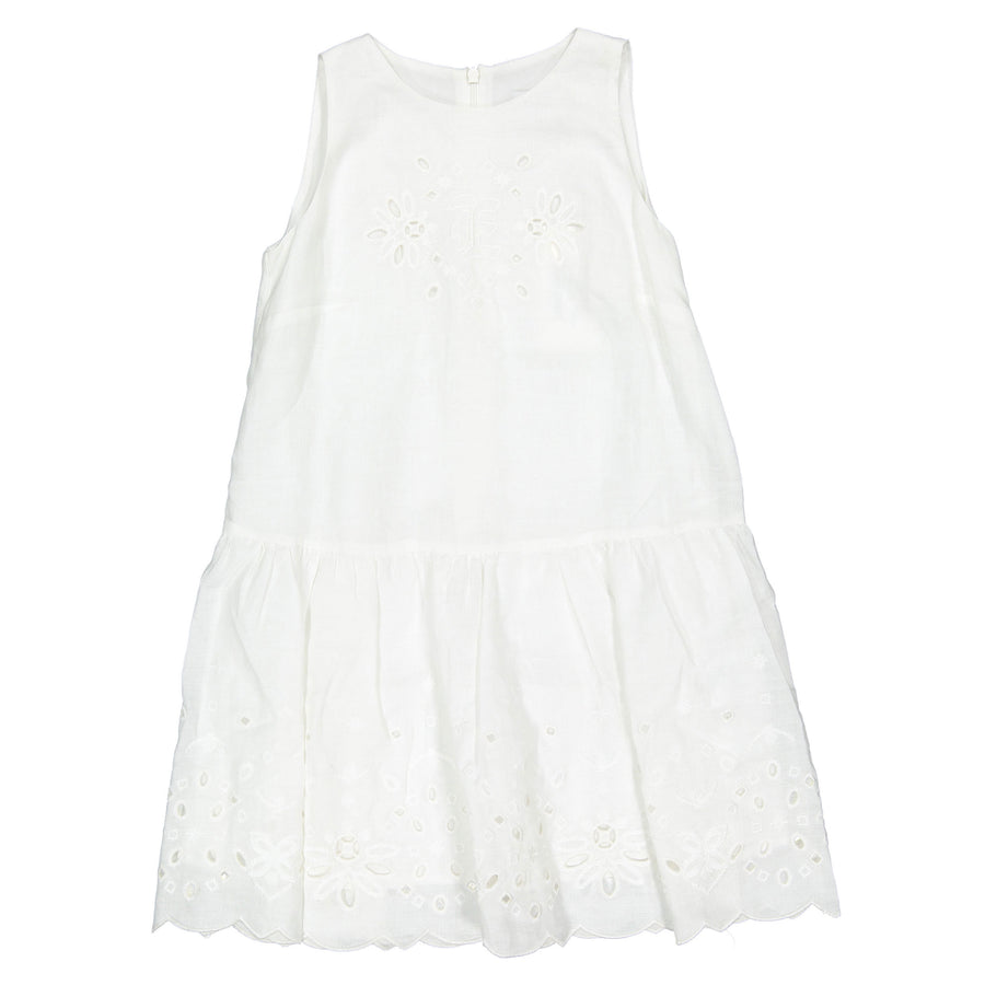 Ermanno Scervino White San Gallo Dress