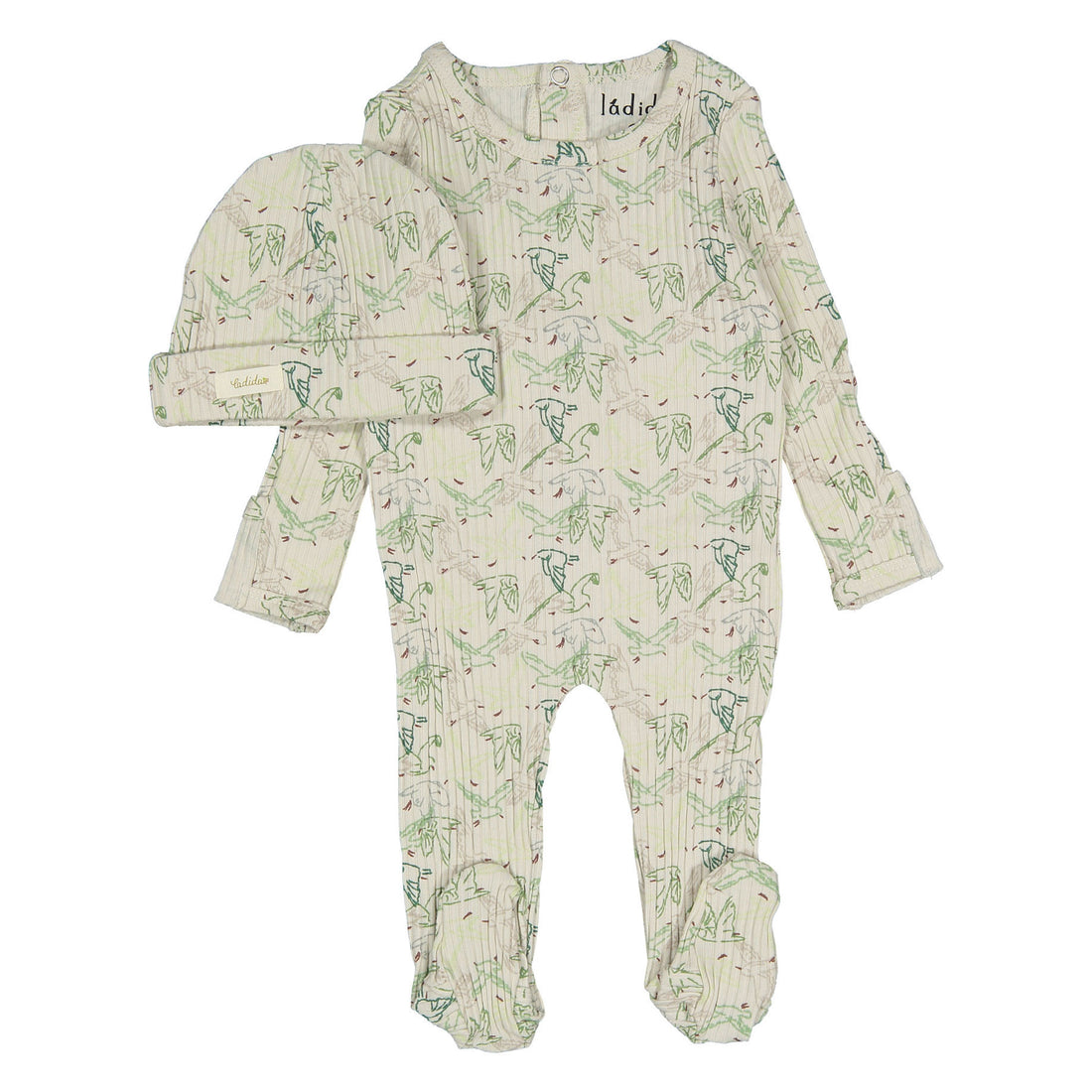 Ladida Layette Wings Footie+ Hat