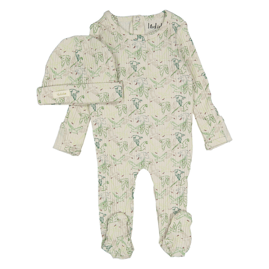 Ladida Layette Wings Footie+ Hat
