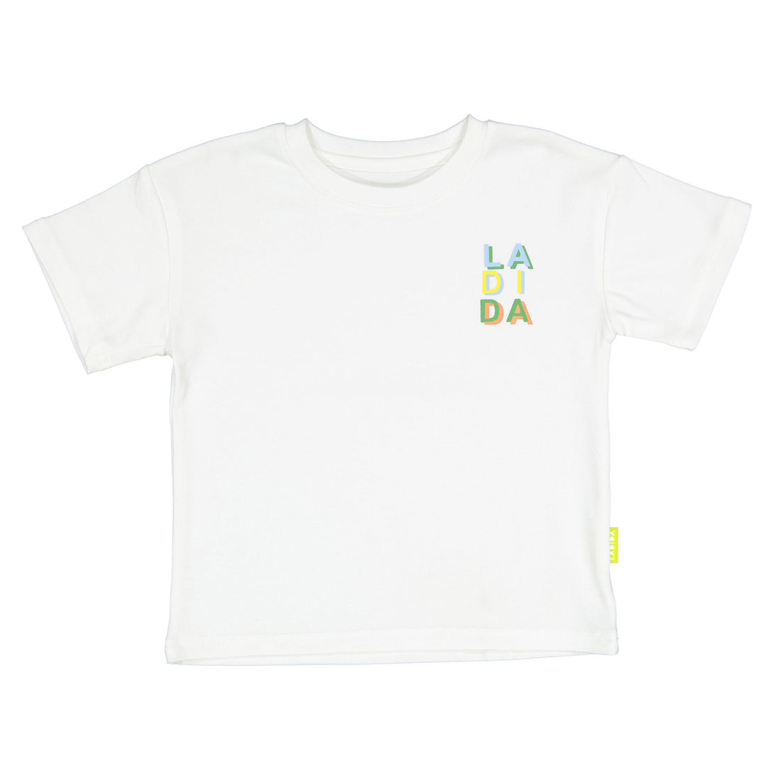 Ladida WKND White Short Sleeve Logo Tee