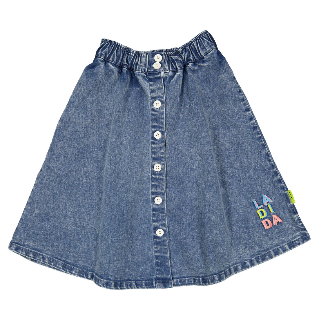 Ladida WKND Denim Button Down Skirt