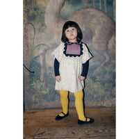 Misha and Puff  Snowglobe Confetti Scallop Bib Dress
