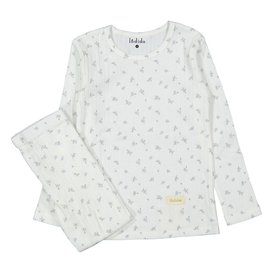 Ladida Layette Slate Rose Pajamas