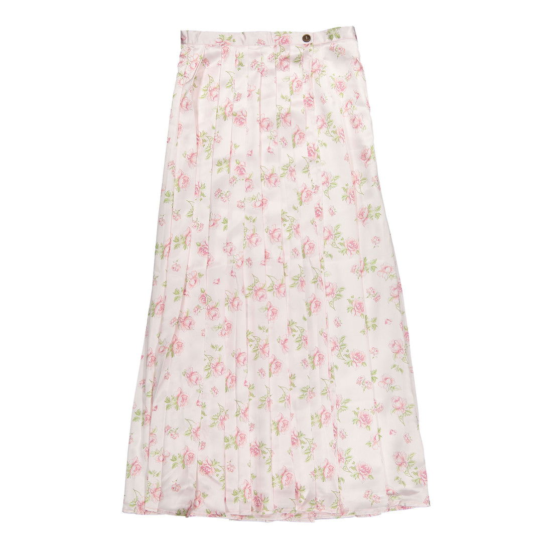 HEV Pink Silky Pleated Skirt