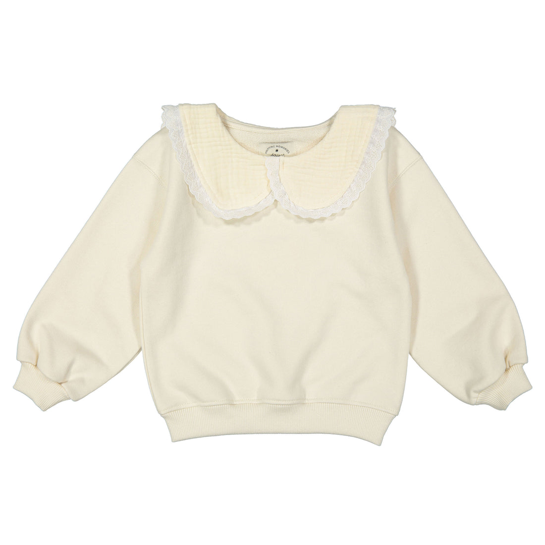 Birinit Ivory Embroidered Hoodie