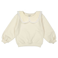 Birinit Ivory Embroidered Hoodie