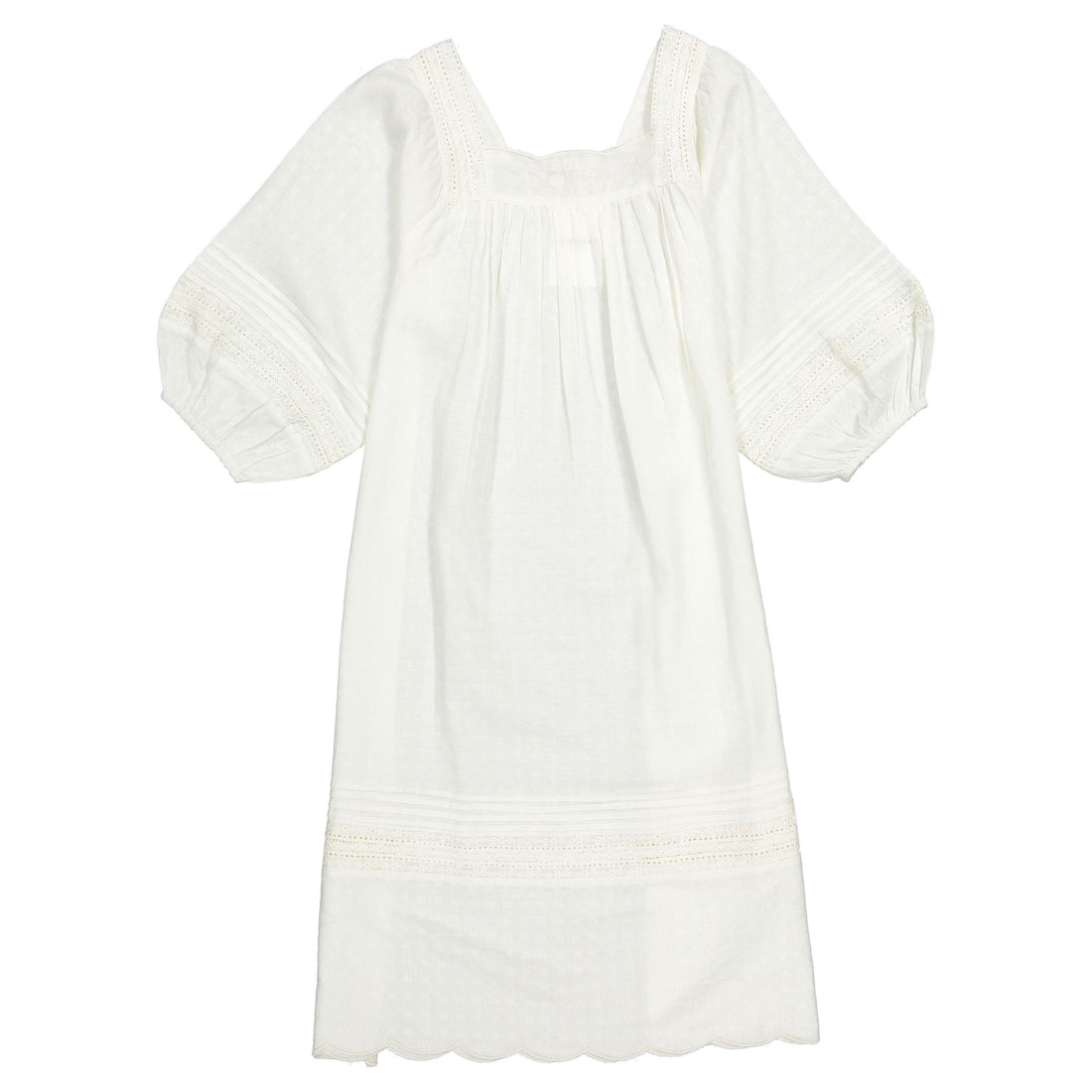 Tocoto Vintage Embroidered Dress - Dresses Off-White / 10 Tocoto Vintage Embroidered Dress - Dresses Off-White / 10