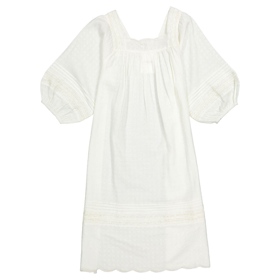 Tocoto Vintage White Embroidered Dress