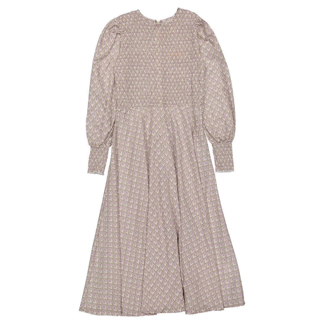 Atelier Parsmei Geo Peacock Smock Dress