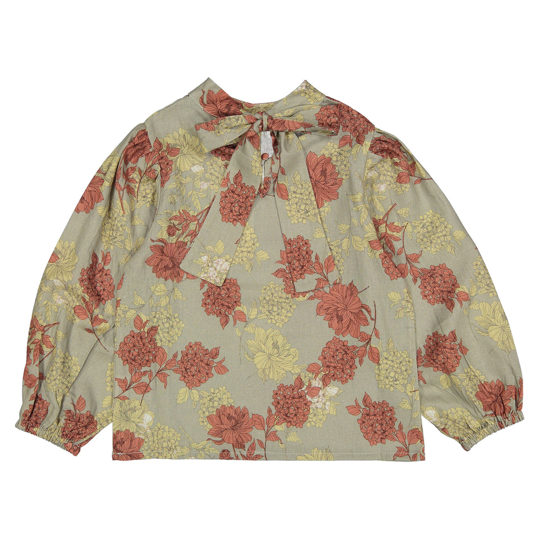 Atelier Parsmei Taupe, Orange Tie Back Cropped Top