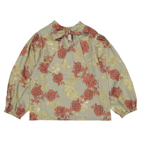 Atelier Parsmei Taupe, Orange Tie Back Cropped Top