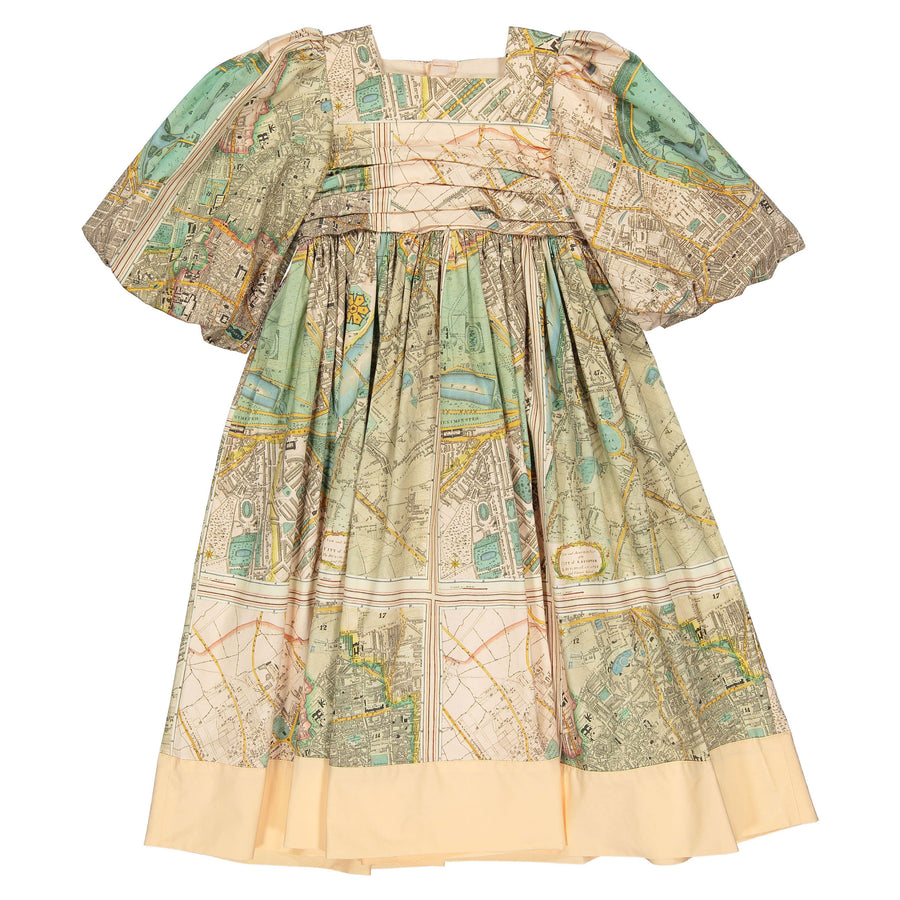 The Middle Daughter Old London Map Stratosphere Special Dress