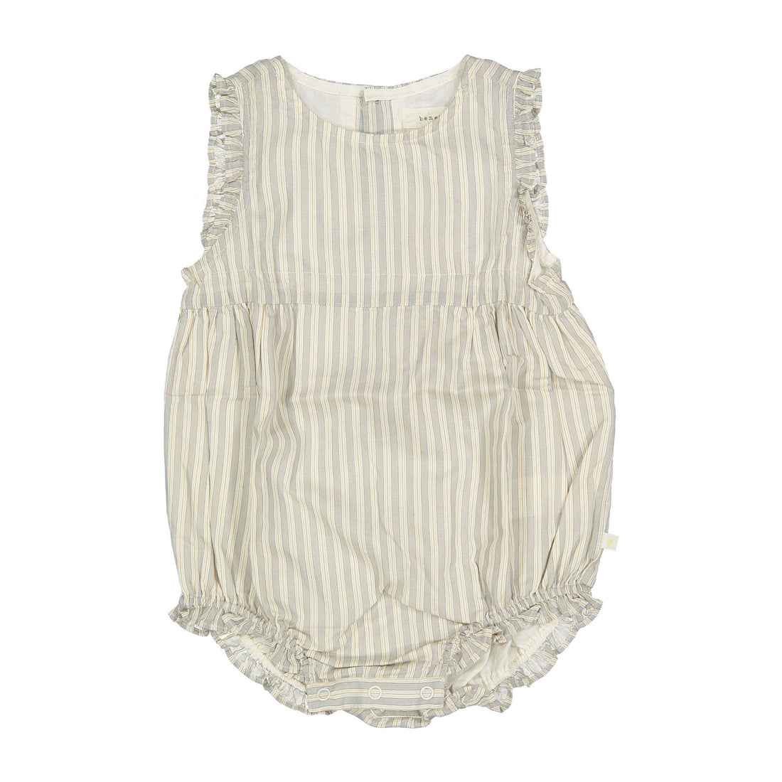 Bene Bene Grayish Mint Baby Ian Stripe Romper