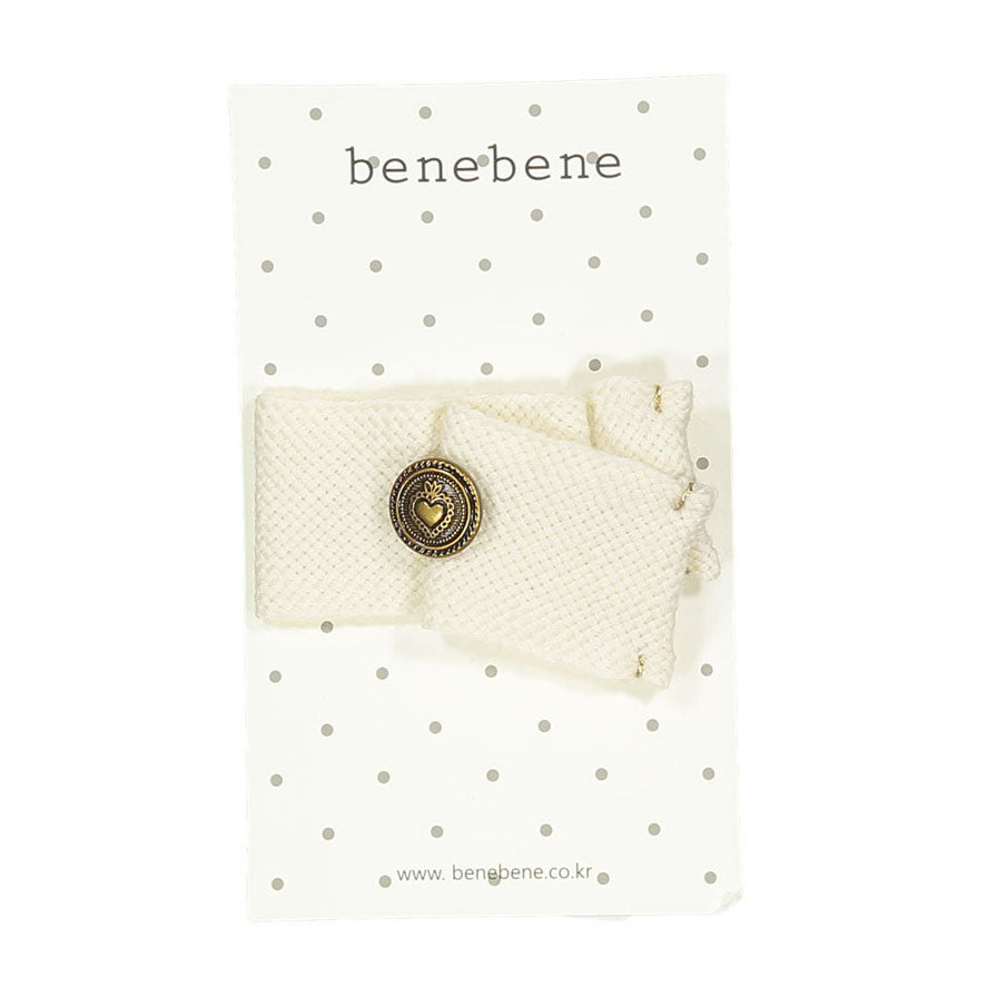 Bene Bene Ivory Coin Button Hait Clip