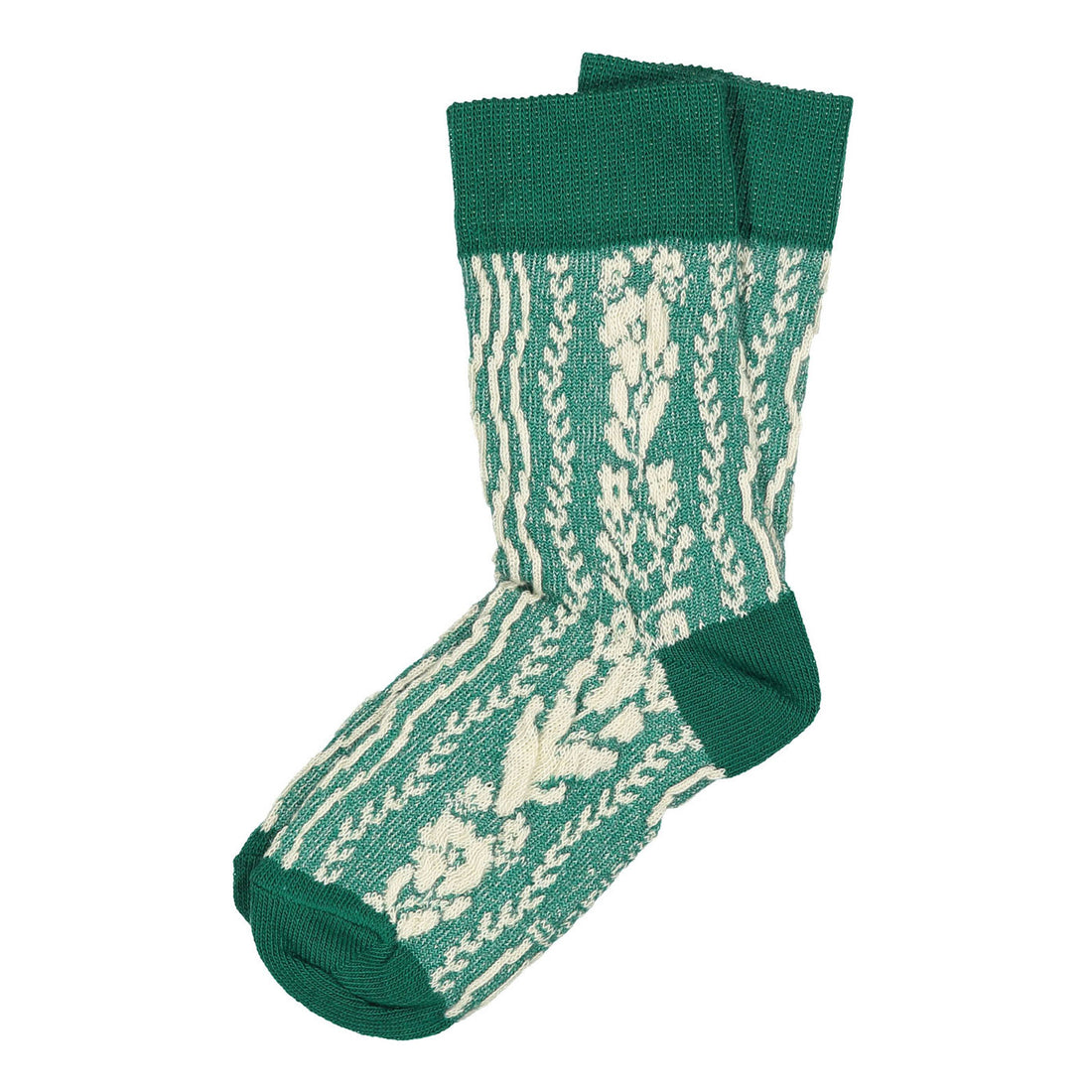Bonjour Green Twist Socks