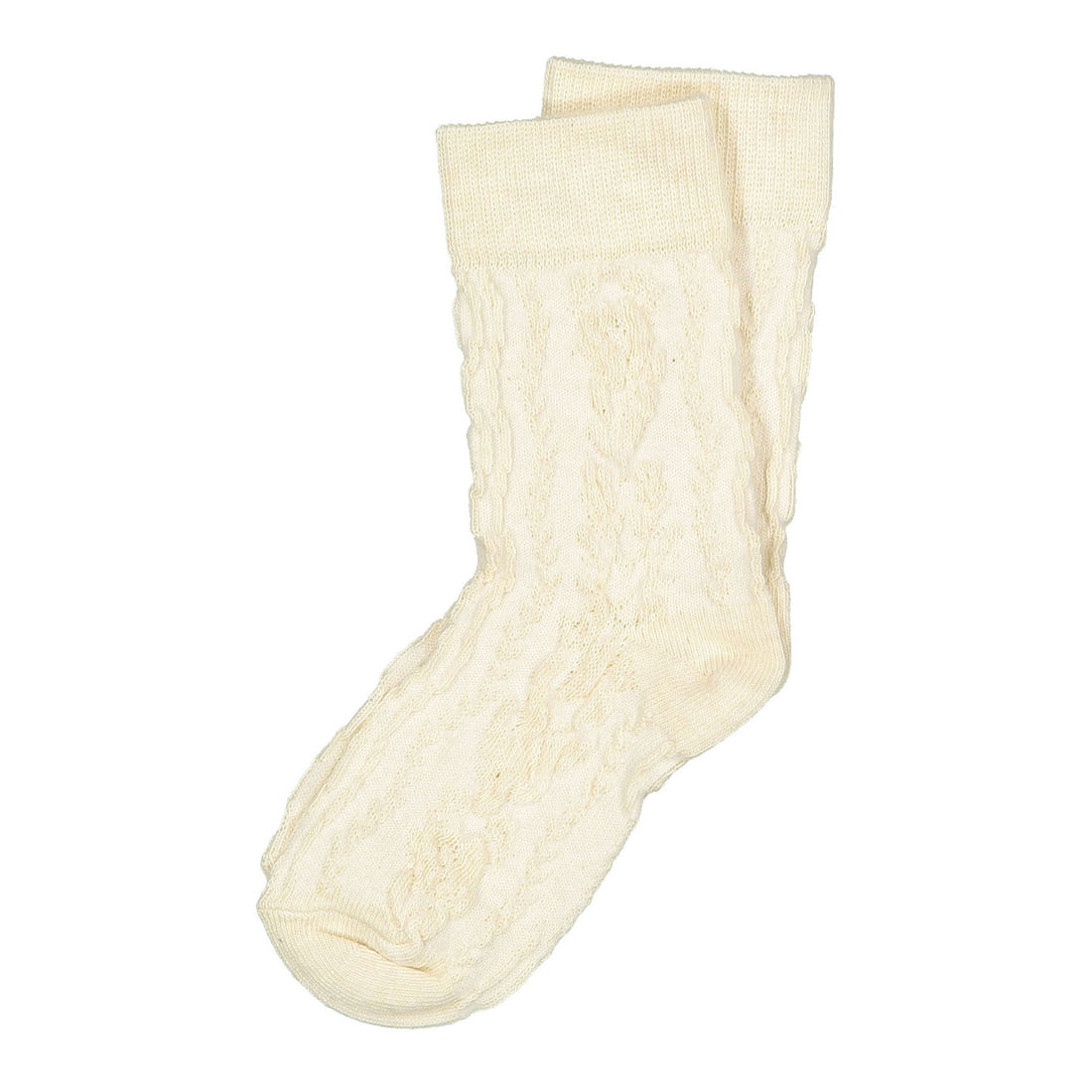 Bonjour Ecru White Twist Socks