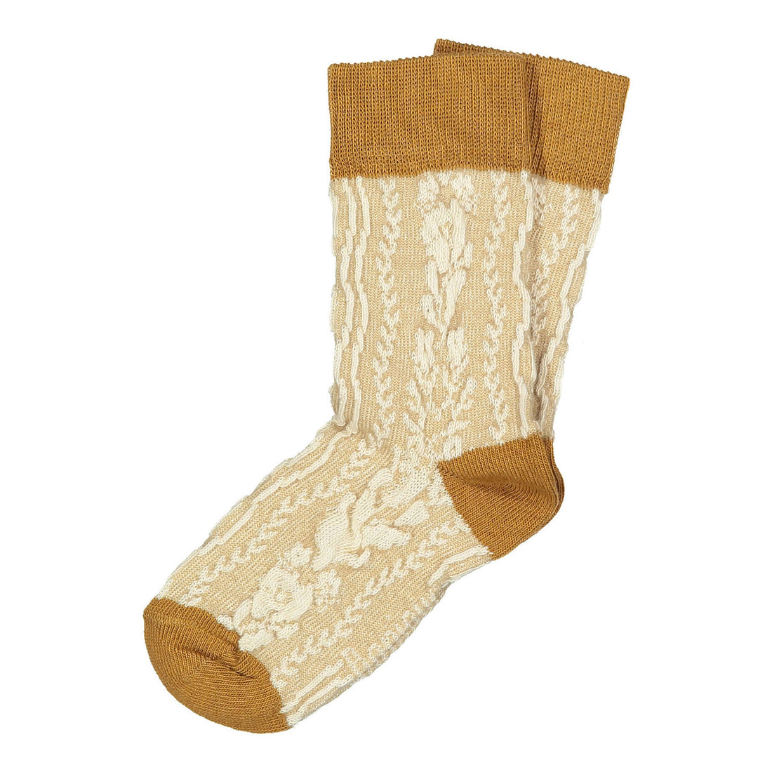 Bonjour Brown Twist Socks