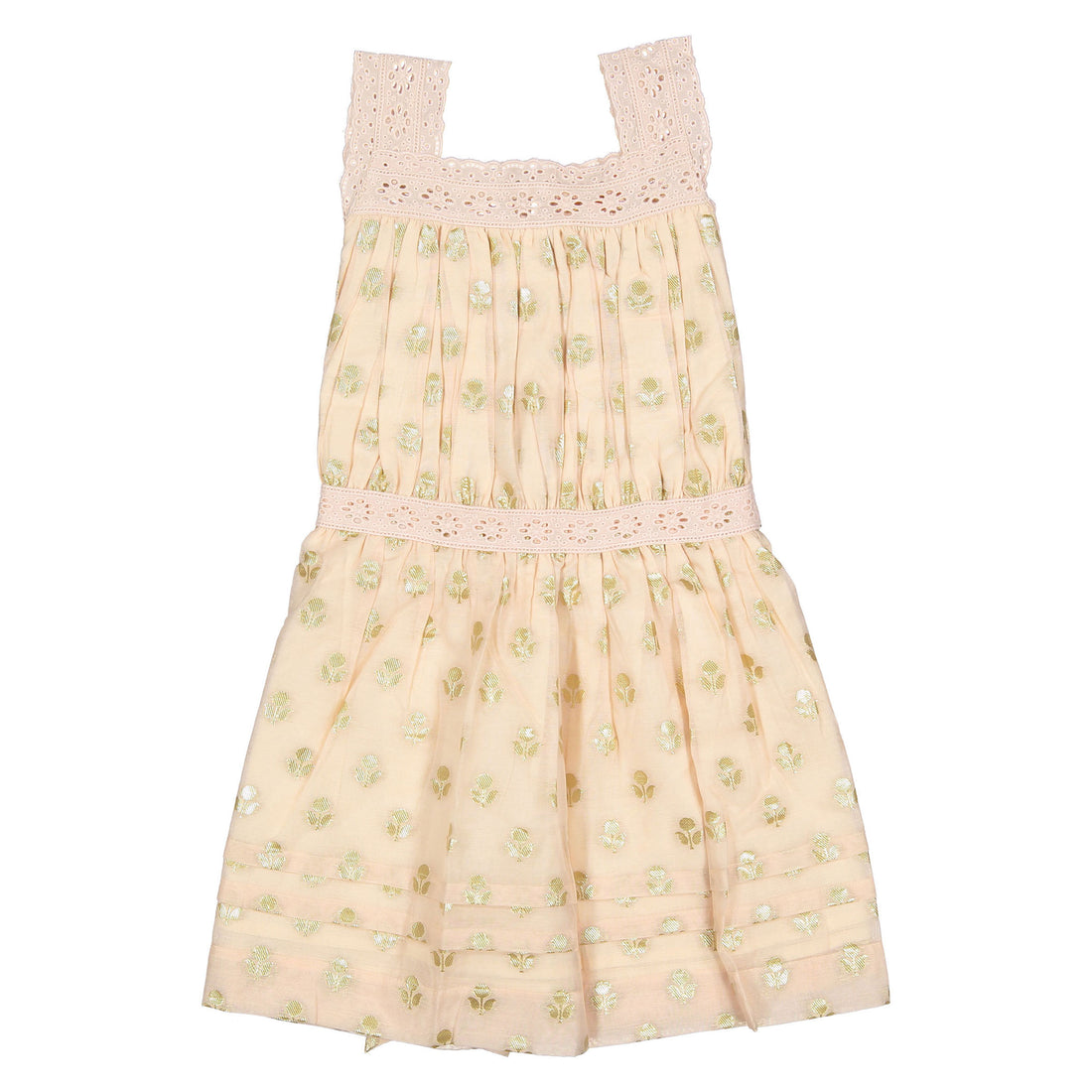Bonjour Light Pink Chanderi Eleonore Dress