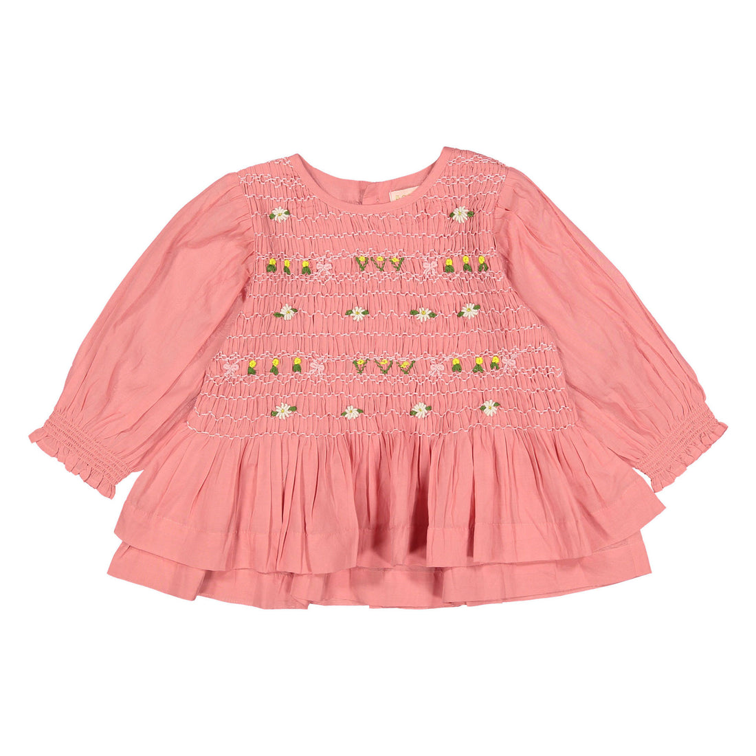 Bonjour Dark Pink Sushi Smocks Blouse
